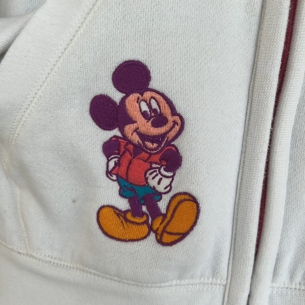 Disney Parks 2015 Mickey Mouse Full Zip Hoodie Sweatshirt Walt Disney World XS - Picture 3 of 11